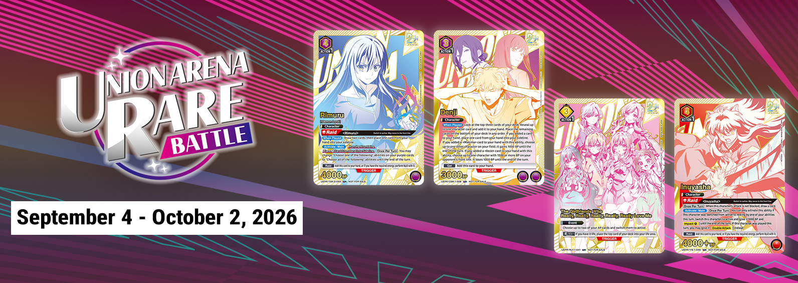 UNION ARENA RARE BATTLE 2026 September